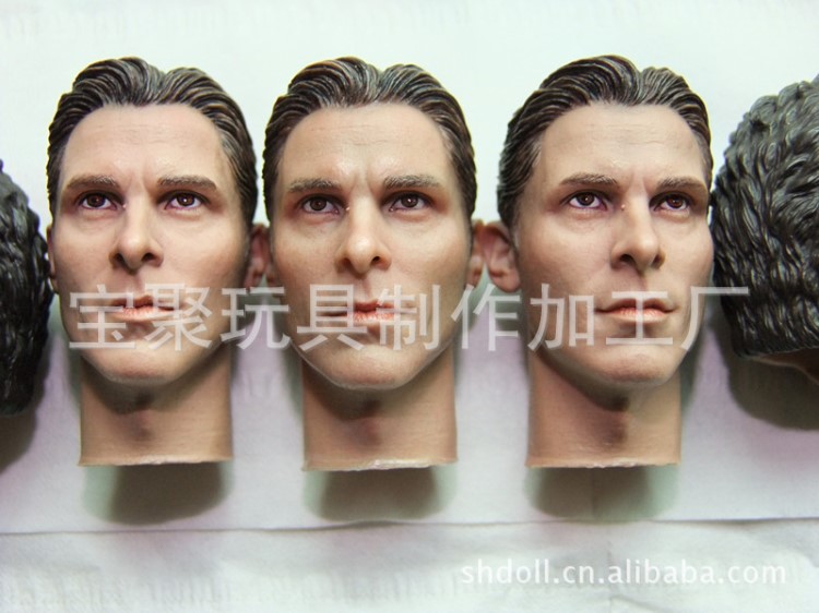 制作1:6 hot toys 兵人加工頭雕 翻模,真人雕塑軟膠兵人頭