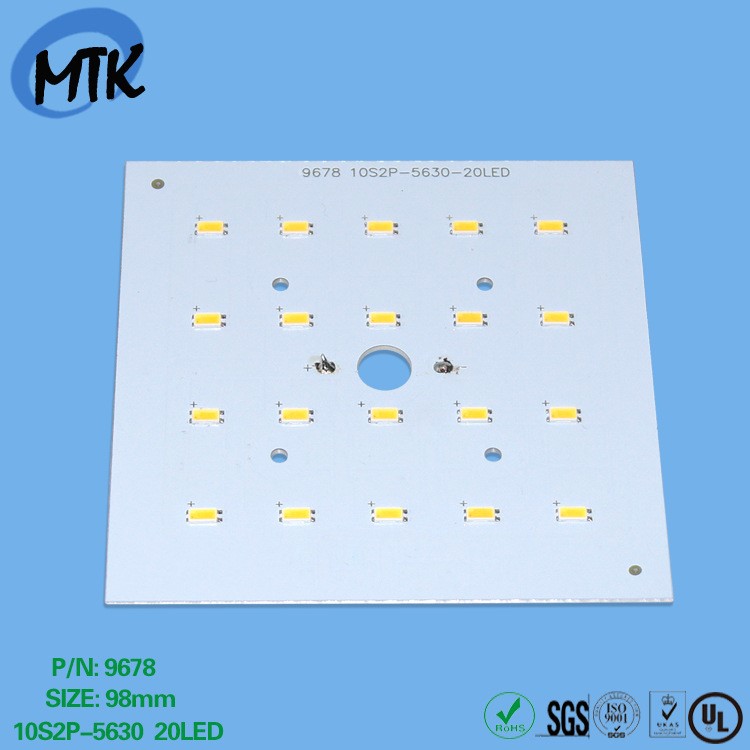 98mm-20led线路板 铝基板5630贴片 铝基板LED5630球泡灯 LED灯板