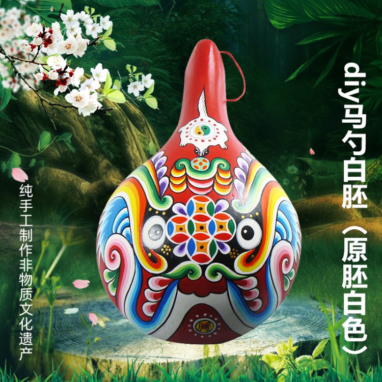 西安商務禮品社火馬勺臉譜桐木彩繪民俗特色手工藝家居工藝臉譜