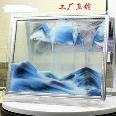 爆款流沙畫 創(chuàng)意禮品玻璃工藝品 微景觀擺件沙漏 動(dòng)態(tài)藝術(shù) 裝飾畫