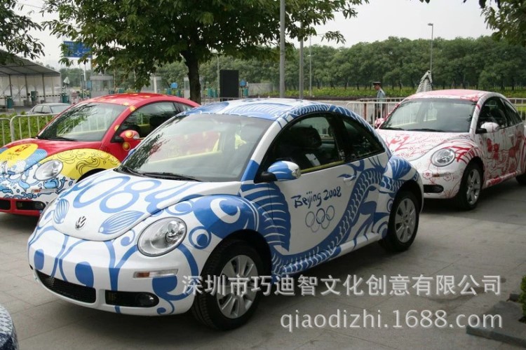 汽車彩繪壁畫手繪廣告壁紙車城墻繪車展3D壁畫展會(huì)現(xiàn)場(chǎng)繪畫表演