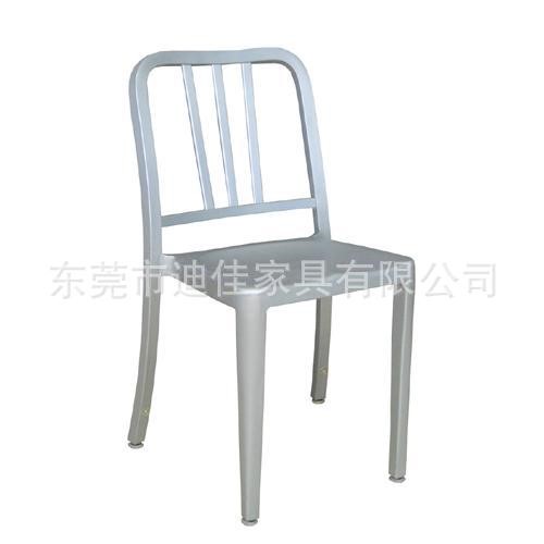 迪佳家具廠價(jià)批發(fā)不銹鋼軍椅用于戶外餐廳飯管結(jié)構(gòu)牢固