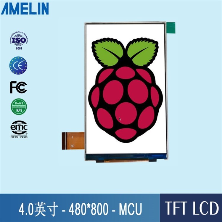 FRD397C3902 4寸TFT LCD 480*800 MCU 液晶显示屏 IPS可定制开模