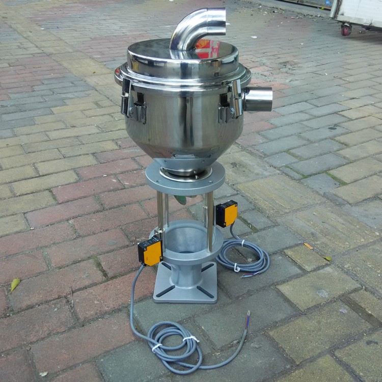 直銷7.5L不銹鋼高品質光電料斗 注塑機配件用吸料筒