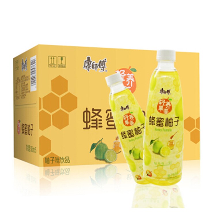 康师傅 蜂蜜柚子 茶饮料 500ml*15瓶 箱装 【深圳区域批发直送】