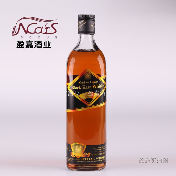 洋酒威士忌廠家直供 卡莎12年威士忌700ML 夜場(chǎng)KTV酒吧洋酒