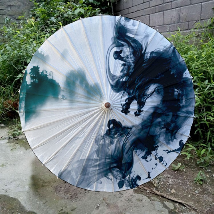 瀘州油紙傘防雨裝飾桐油江南舞蹈cos防曬古典油紙仿古水墨龍 包郵