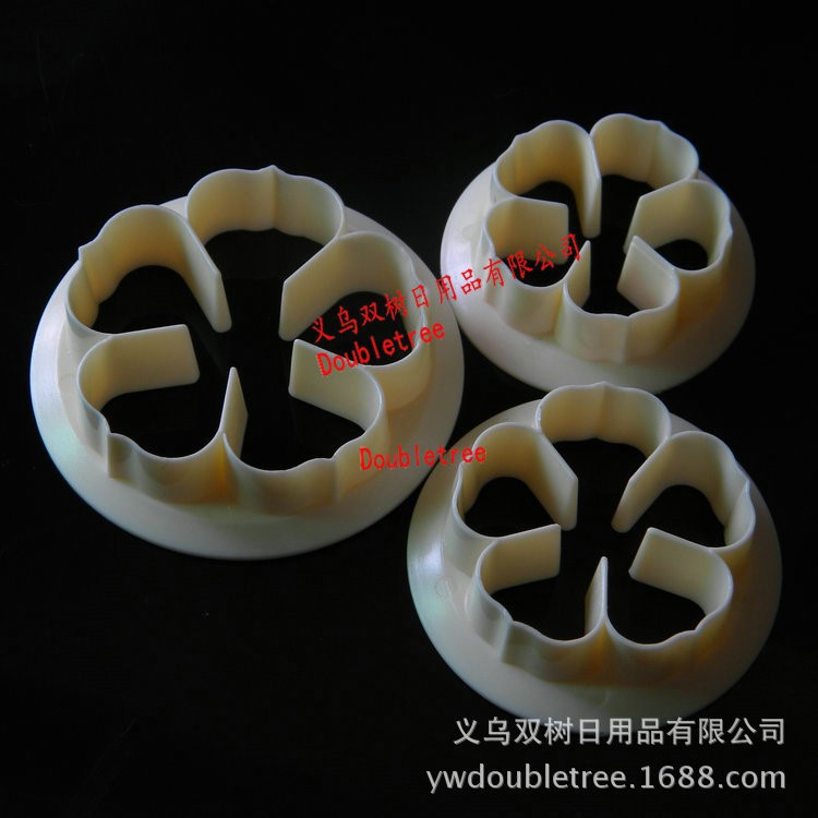 DIY蛋糕模 3pcs小號多肉/玫瑰花翻糖蛋糕印花壓花模餅干模工具精