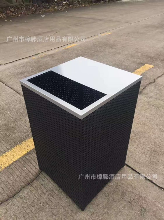 藤編垃圾桶酒店別墅藤藝豪華藤編鞋柜戶外美觀垃圾桶藤編鞋柜