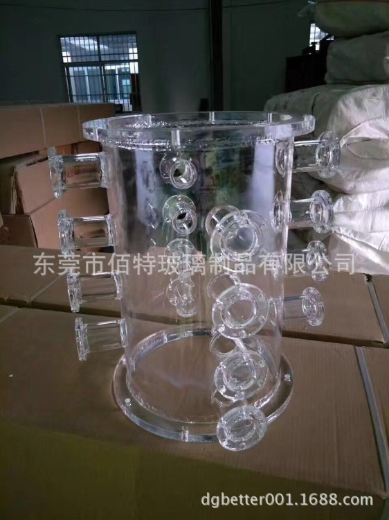 定制耐高溫耐腐蝕石英玻璃儀器 異形磨口螺旋石英儀器加工