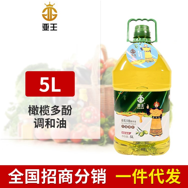 營養(yǎng)健康餐飲山茶食用調和油 5L壓榨橄欖多酚非轉基因植物油批發(fā)