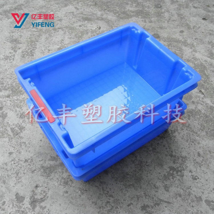 反轉(zhuǎn)套疊塑料周轉(zhuǎn)箱堆疊可倒置錯位框揀貨配貨筐物流配送塑膠箱