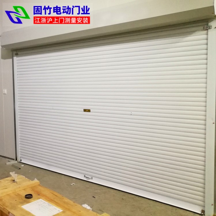 廠家定制安裝公司工廠鋁合金卷簾門 車庫(kù)倉(cāng)庫(kù)用電動(dòng)鋁型材卷閘門