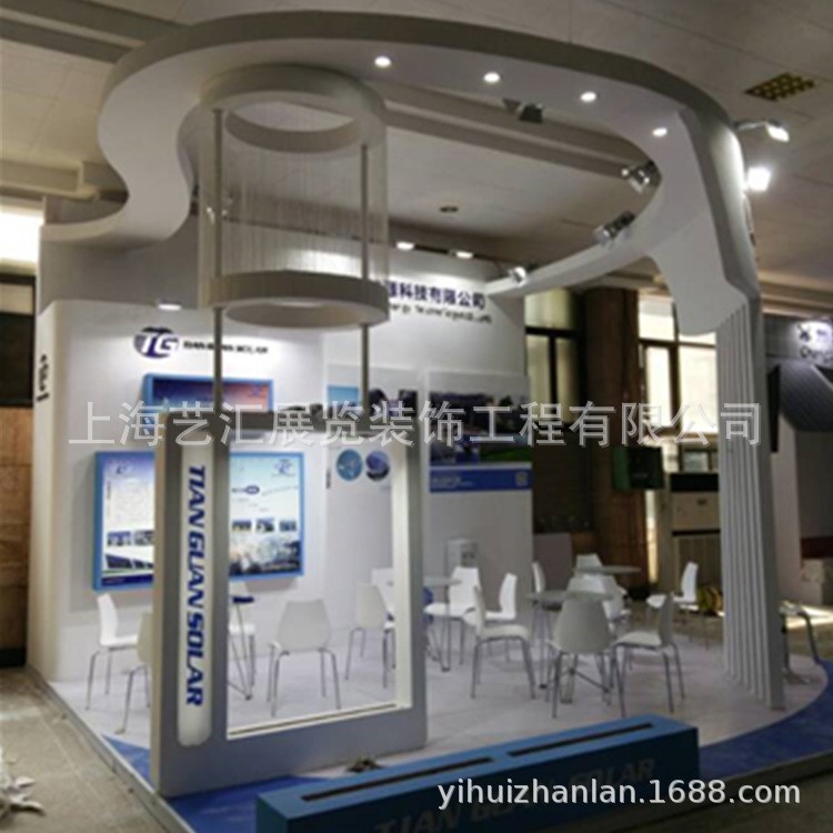 展覽館標(biāo)準(zhǔn)攤位型材料搭建布置改裝特裝展位制作工廠定制
