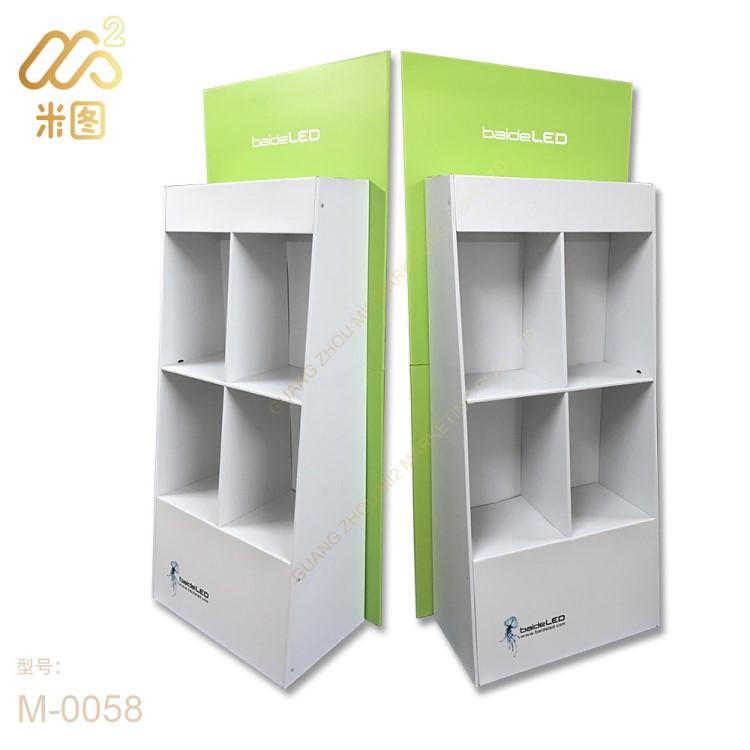 廠家定制紙板展示架 電子打火機(jī)陳列紙貨架 超市紙貨架紙端架
