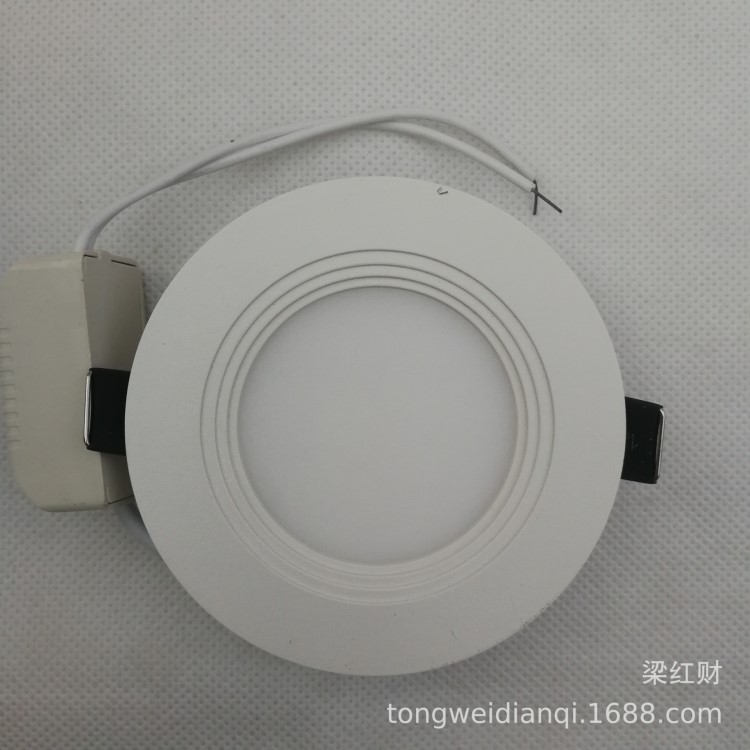 LED面板燈 超薄圓形面板燈 5W/3寸白光 室內(nèi)裝修專用 全國發(fā)貨