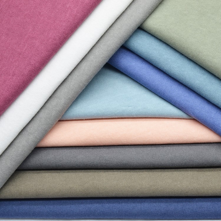 b1855 邦诚针织 全新爆款春秋季针织服装面料 20s棉涂层平纹布