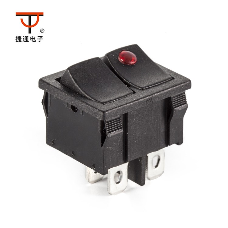 直供船型開關(guān) 翹班開關(guān) 電源開關(guān)MIRS-101AE-111A 5腳4檔帶燈