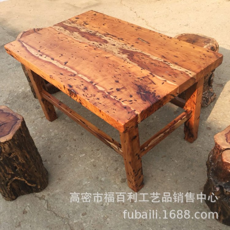 原生態(tài)棗木茶桌根雕茶臺(tái)原木隨形家用棗木家具桌子茶海茶水柜
