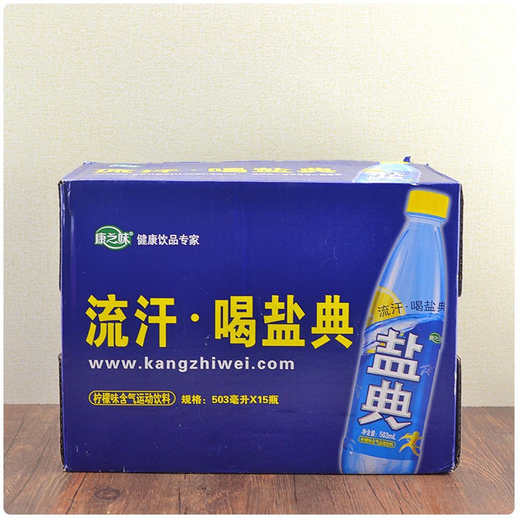 福建包郵整箱15瓶*503ml康之味鹽典碳酸汽水飲料果味飲品批發(fā)