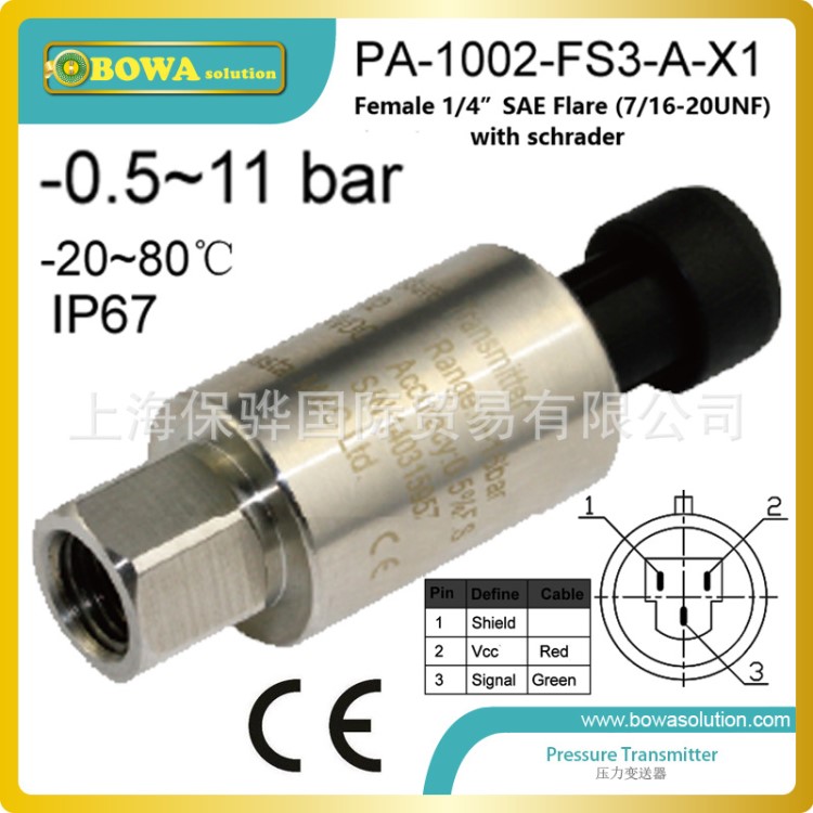 壓力變送器將壓力信號輸入變頻器得以控制壓縮機(jī)轉(zhuǎn)速調(diào)節(jié)機(jī)組容量