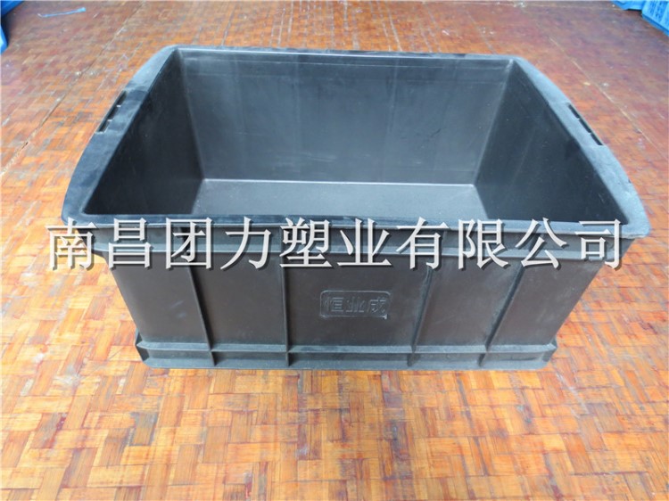 465-220灰色塑料箱福建可想盖周转箱福州塑料箱厦门塑料箱