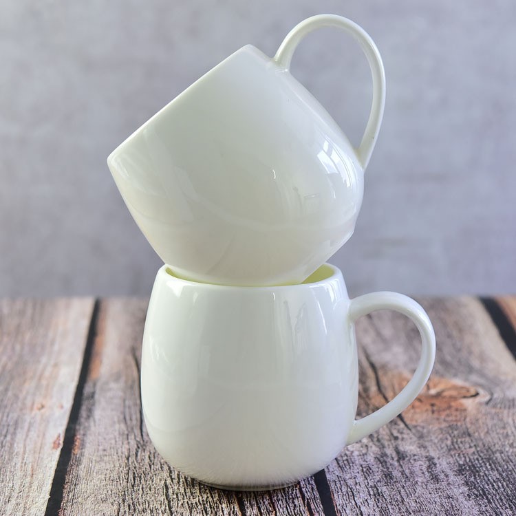 厂家批发陶瓷胖胖杯 骨瓷啤酒杯子 创意大肚杯广告礼品定制logo