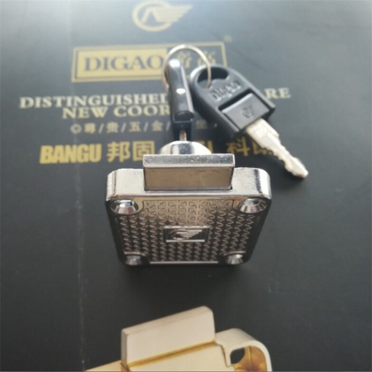 帝高/邦固/科朗 138-22A方舌單抽屜鎖 方形正抽鎖平舌短芯家具鎖