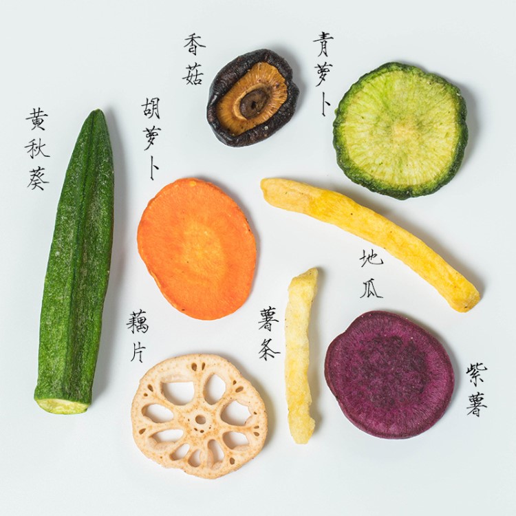 凍干蔬菜綜合果蔬脆寶寶零食黃秋葵香菇即食批發微商一件代發