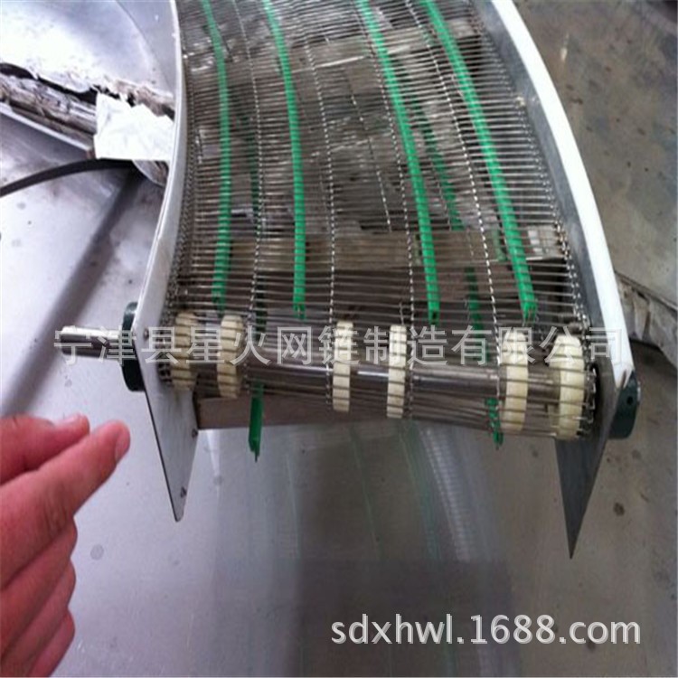 304不銹鋼轉彎直線網帶輸送機熱賣 非標定制服裝包裝流水線輸送機