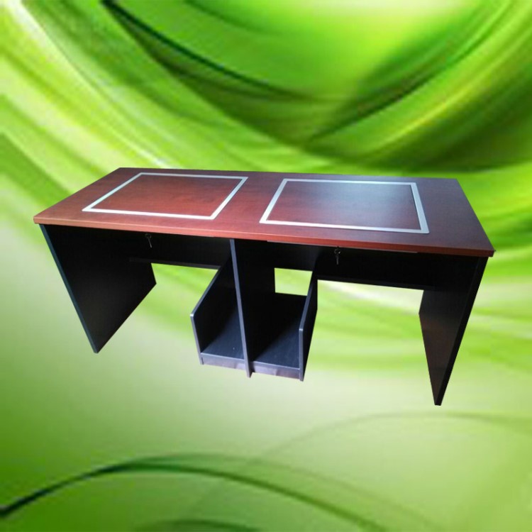 新疆嵌入式電腦桌 寧夏隱藏顯示器會議桌 內(nèi)蒙古多媒體教室培訓(xùn)桌