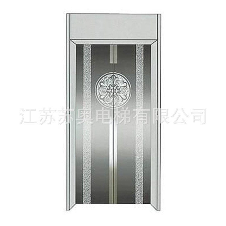 電梯廠家生產直銷鈦金別墅電梯廳 電梯廳門配件 鏡面乘客電梯廳門