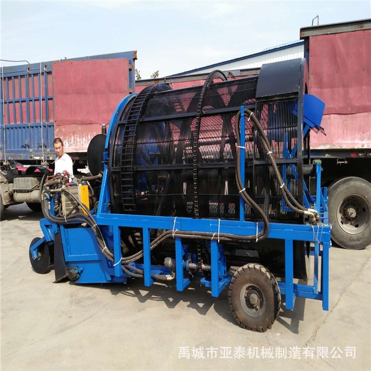 撿石機(jī)廠家批發(fā) 沙灘 土壤碎石雜物清理機(jī) 牽引式撿石頭機(jī)器ZP4
