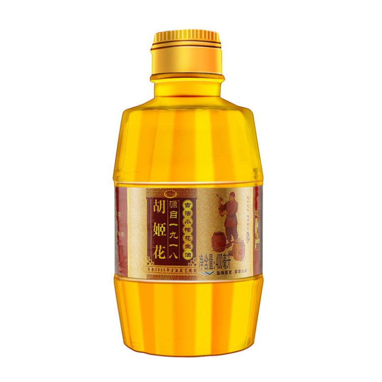 胡姬花 古法小榨花生油400ML 食用油 傳統工藝 壓榨