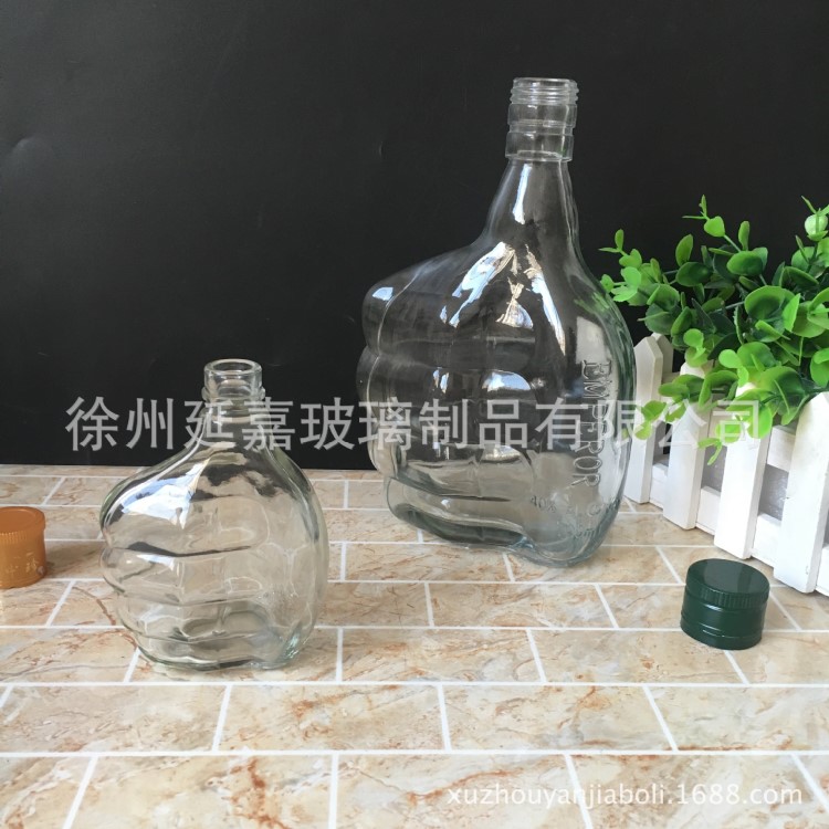 廠價批發玻璃手指型酒瓶 保健品拳型瓶 拳型香水瓶
