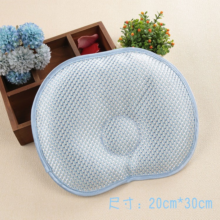 嬰兒枕頭夏天0-3歲亞麻草兒童睡枕寶寶定型枕矯正防偏頭bb夏涼枕