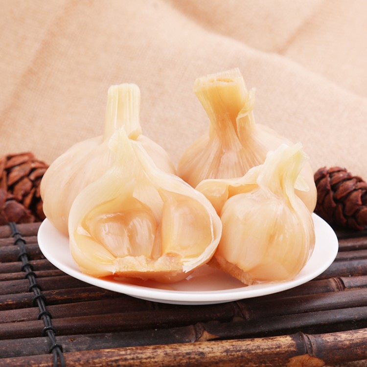 醬菜咸菜腌菜下飯菜糖蒜甜蒜500克家庭真空裝腌制大蒜頭廠家包郵