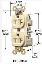 全新美國HUBBELL荷寶5362發(fā)燒HIFI音響美標(biāo)電源濾波插座