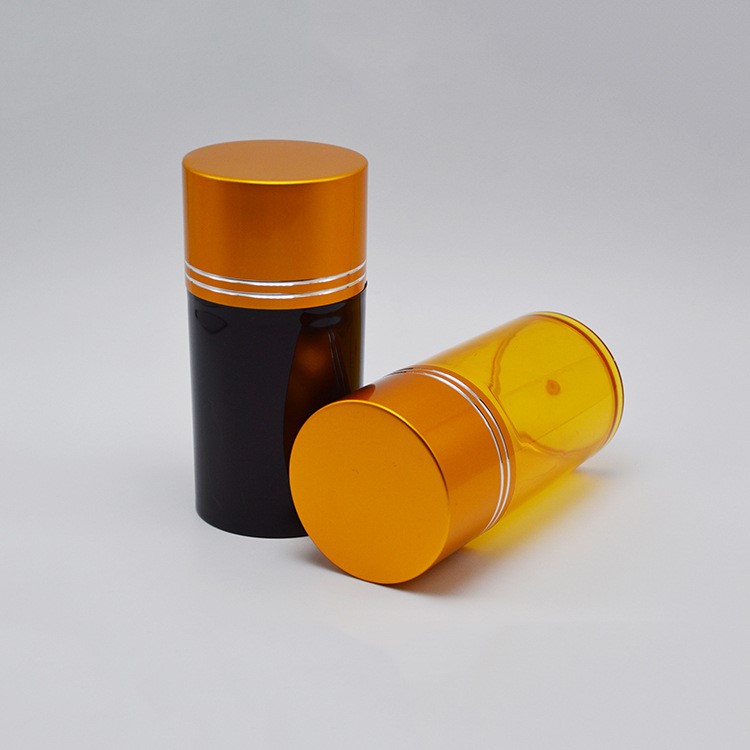 廠家直銷pet100ml廣口蟲草藏紅花茶葉保健品塑料瓶 鋁塑蓋