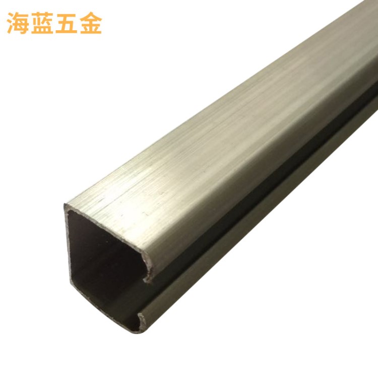 鋁鍍鋅玻璃門吊輪滑道 可定制吊輪軌道 鐵鍍鋅配件推拉門吊門軌道