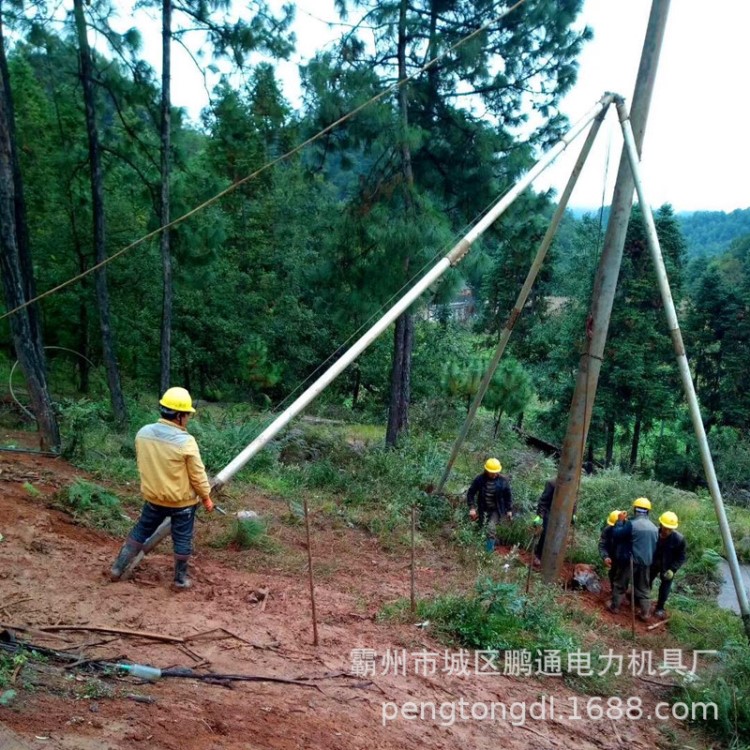 廠家直銷 三角架立桿機 山區(qū)電力水泥桿鋁合金立桿器 立桿機