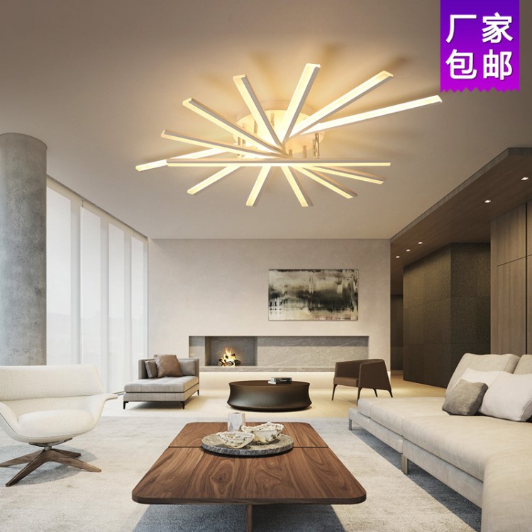 客廳燈2019新款簡約現代led吸頂燈創意大氣家用北歐主臥室房間燈