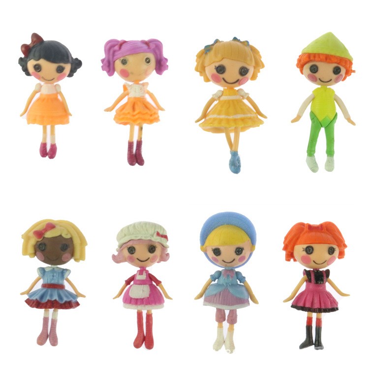 爆款樂樂天使MGA MINI Lalaloopsy 8款造型塑膠人偶迷你娃娃擺件