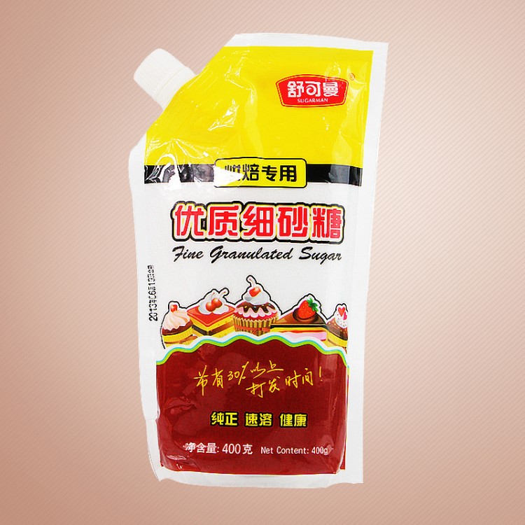 舒可曼細(xì)砂糖400g 白幼砂糖 西點調(diào)味品輔料 烘焙原料