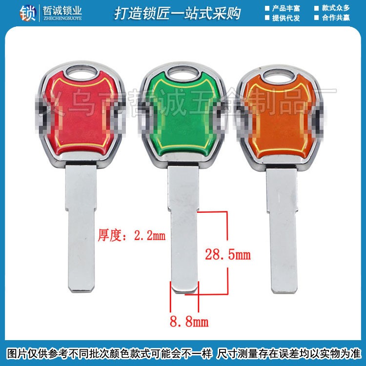 [B553]彩色把光板批發(fā)美 鑰匙胚子 隨機發(fā)貨