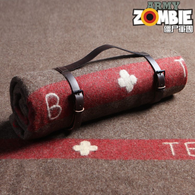 登山保暖復(fù)古野營瑞士郊游戶外急救全新家居床單多功能羊毛毛毯