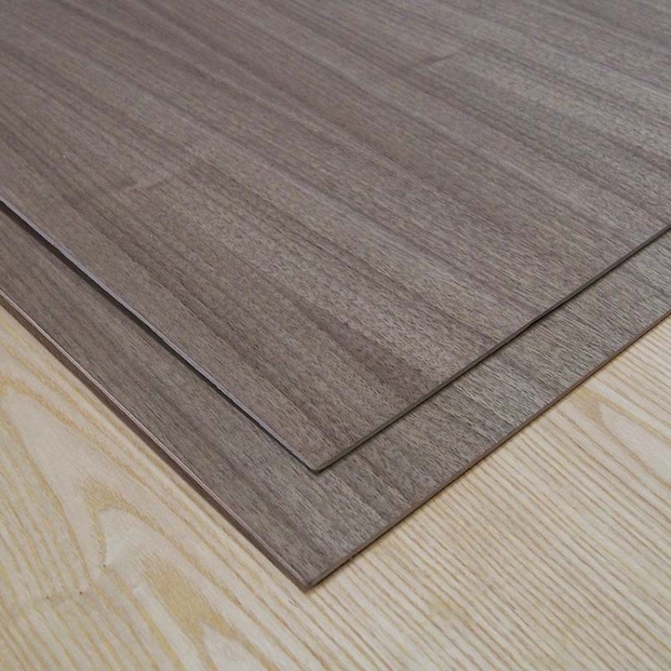 3mm天然美国黑胡桃直纹木皮饰面板河北底板质量
