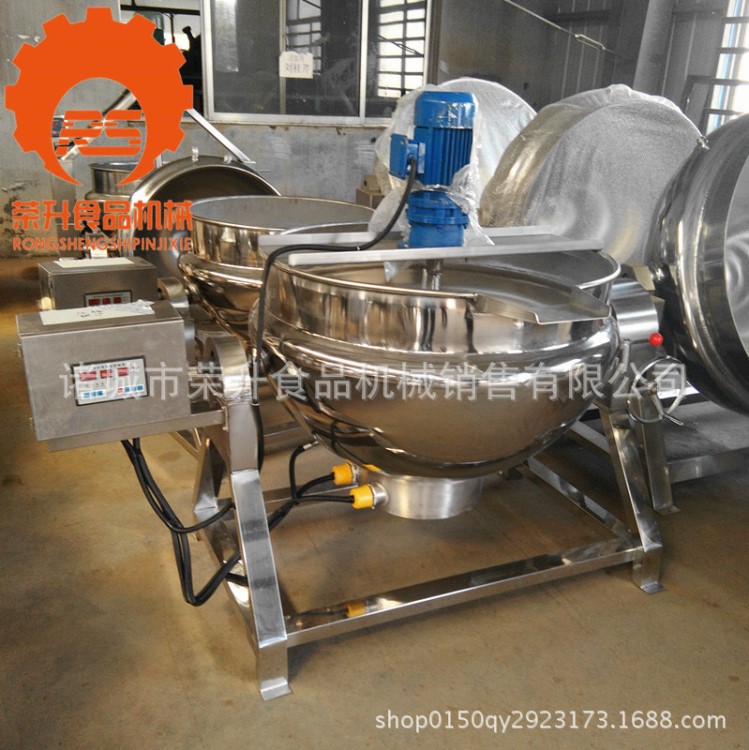江西煉蜜熬糖鍋 電加熱攪拌夾層鍋 膏滋熬制鍋 不糊鍋食品機(jī)械