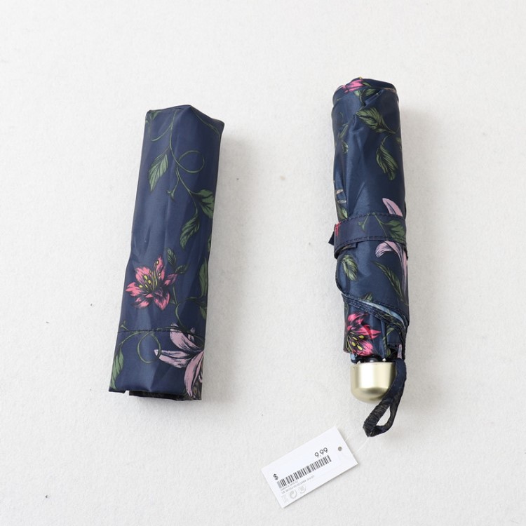 9728 中國風 輕巧方便花朵印花雨傘