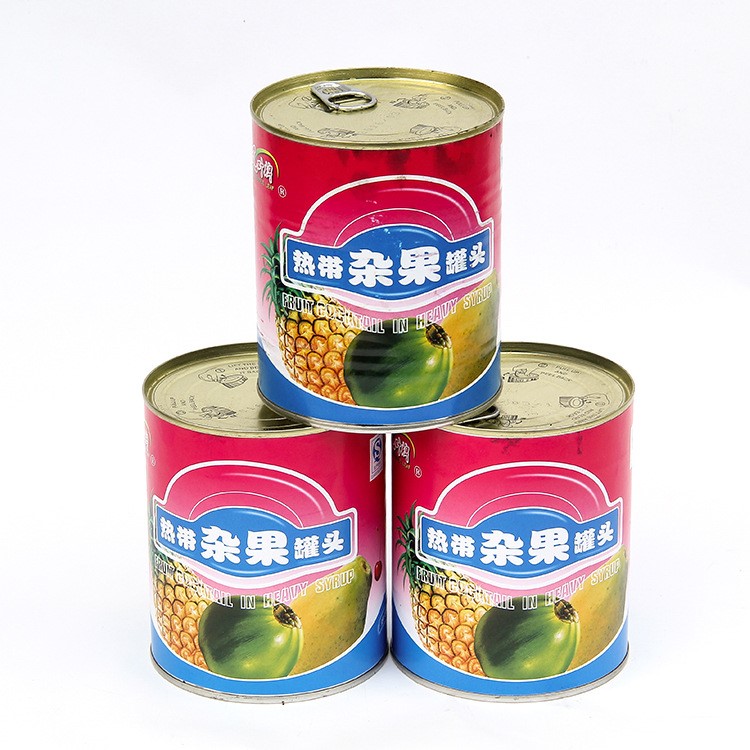 綠荷水果罐頭鳳梨扇塊圓片罐頭 熱帶水果罐頭休閑食品批發(fā)